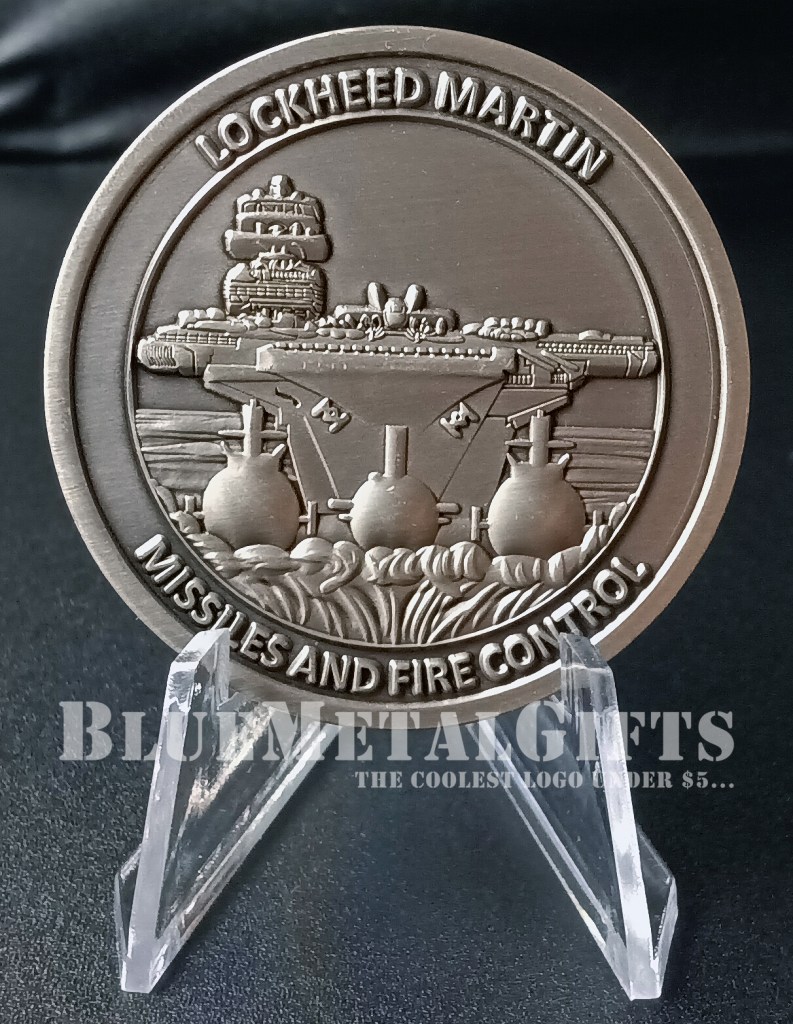 Lockheed Martin Challenge coin from BlueMetalGifts.com