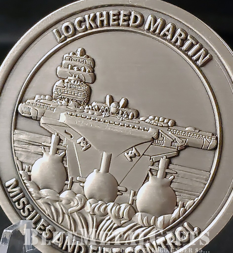 Lockheed Martin Challenge coin from BlueMetalGifts.com