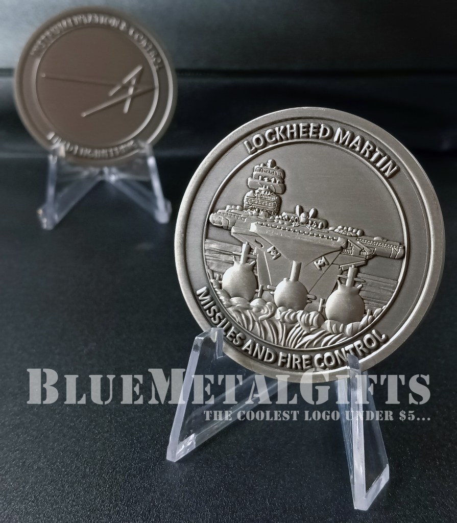 Lockheed Martin Challenge coin from BlueMetalGifts.com