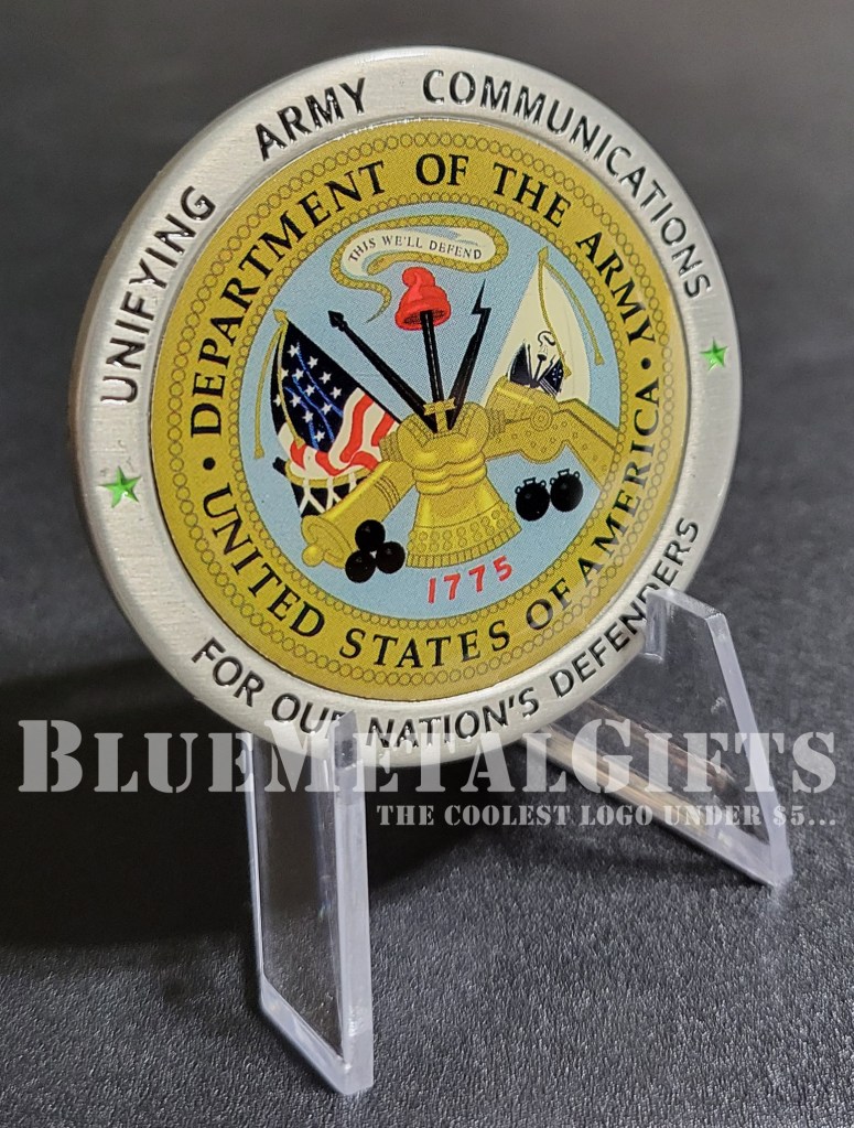 AT&T Partners with The Department of the ARMY, Challenge Coin from BlueMetalGifts.com