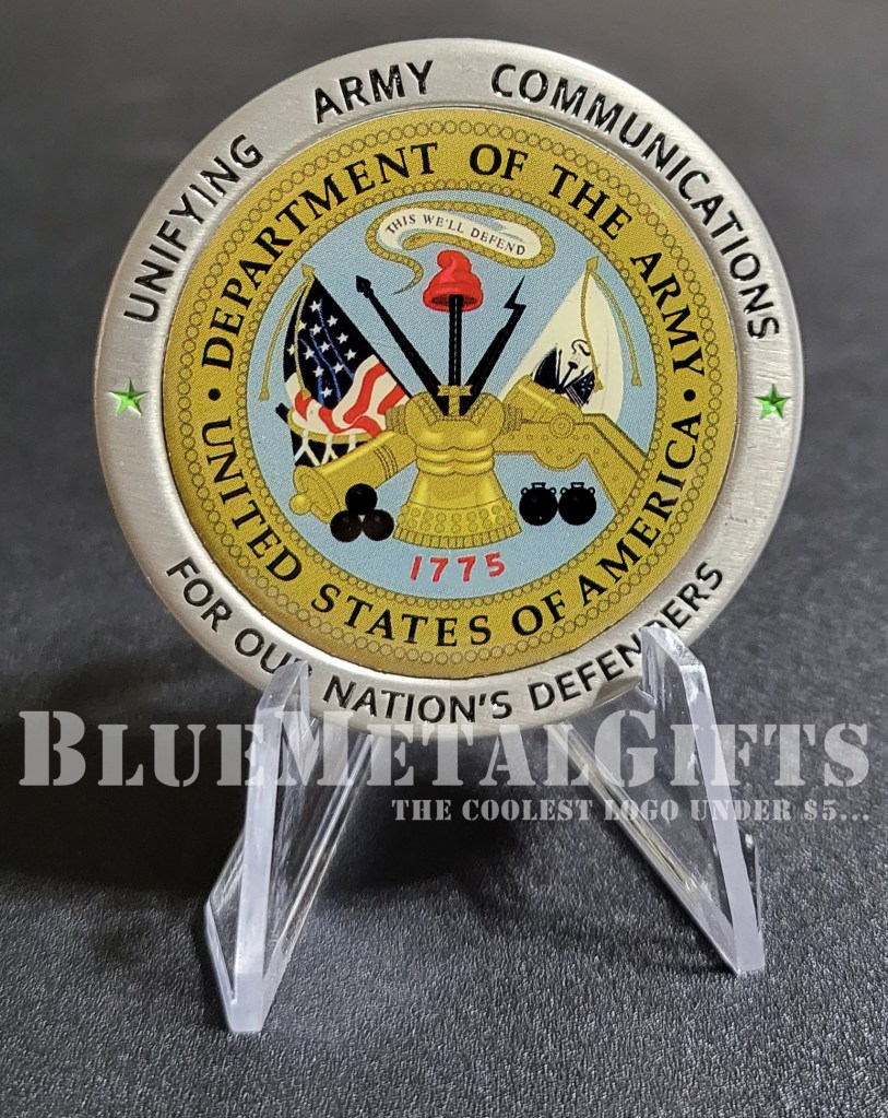 AT&T Partners with The Department of the ARMY, Challenge Coin from BlueMetalGifts.com