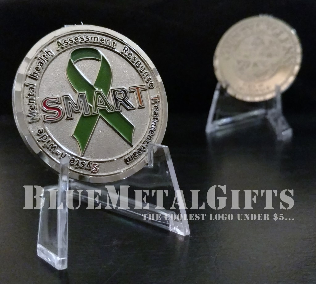 County of Glenn, State of California challenge coin SMART Team from BlueMetalGifts.com