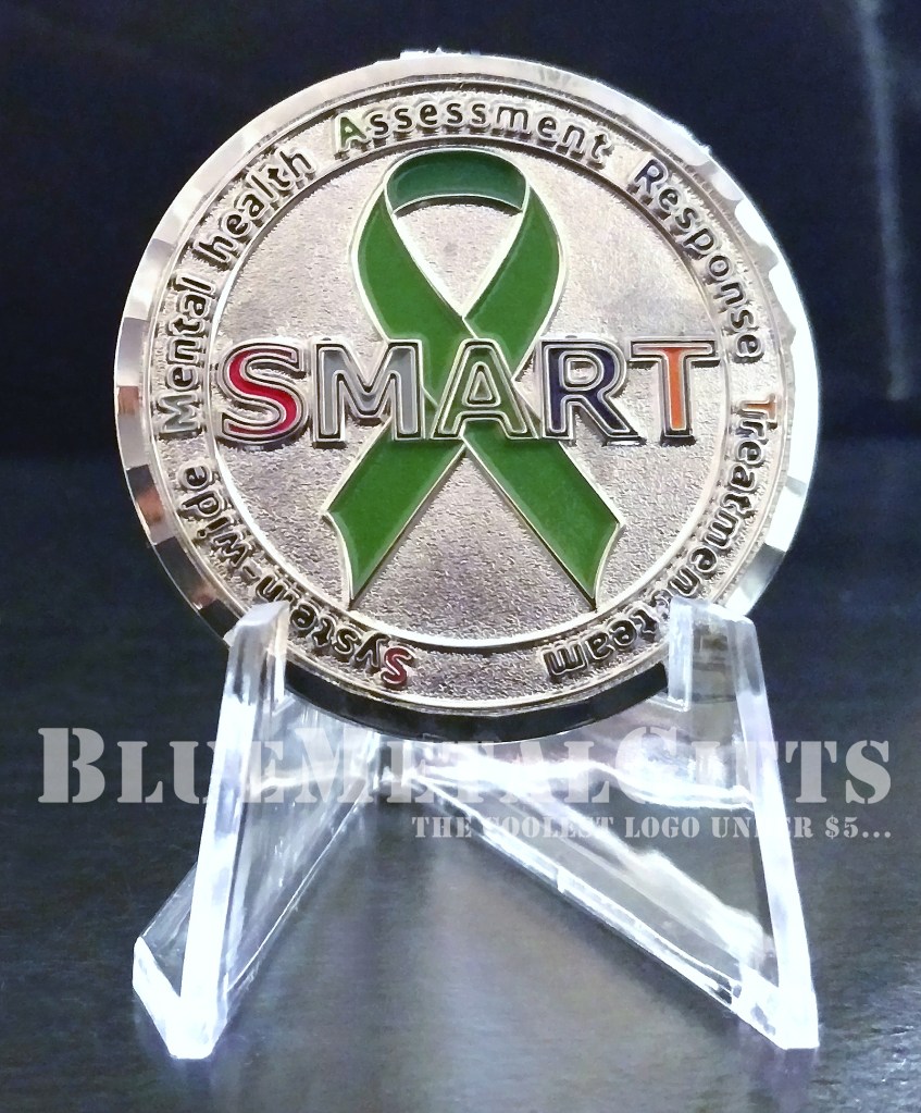 County of Glenn, State of California challenge coin SMART Team from BlueMetalGifts.com