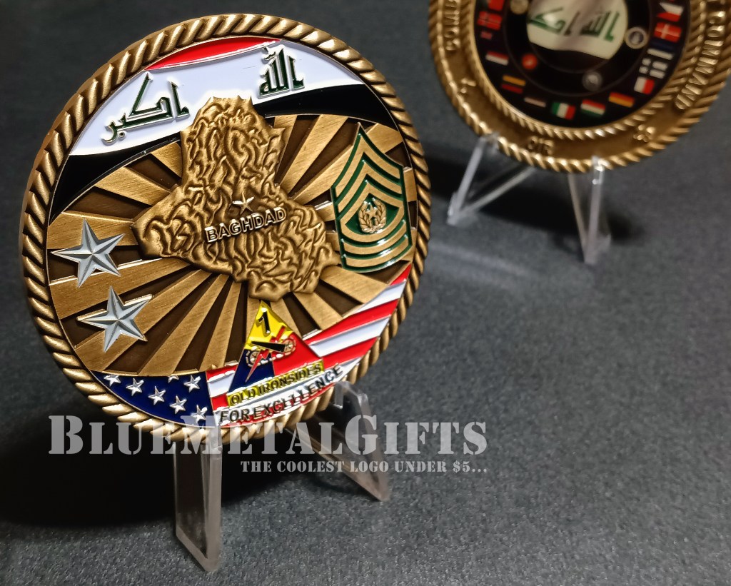 Combined Joint Forces Land Component Command Operation Inherent Resolve Challenge Coin from BlueMetalGifts.com