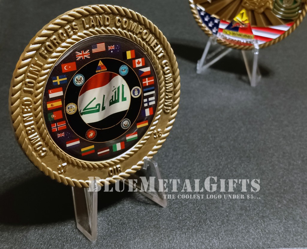 Combined Joint Forces Land Component Command Operation Inherent Resolve Challenge Coin from BlueMetalGifts.com