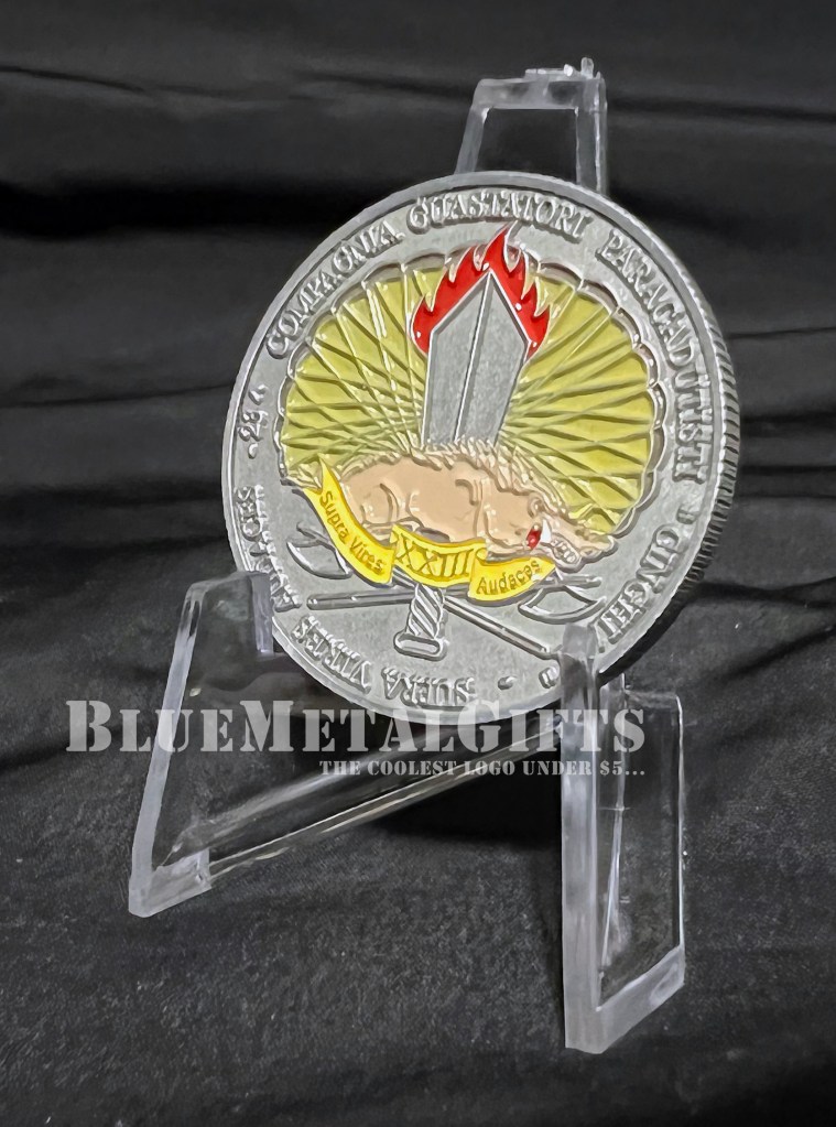 Rare Italian Engineer Regiment Paratroopers Challenge coin from BlueMetalGifts.com