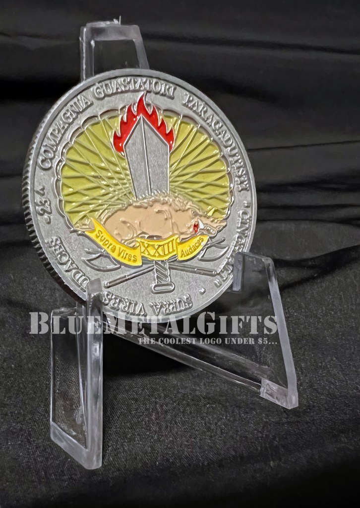 Rare Italian Engineer Regiment Paratroopers Challenge coin from BlueMetalGifts.com