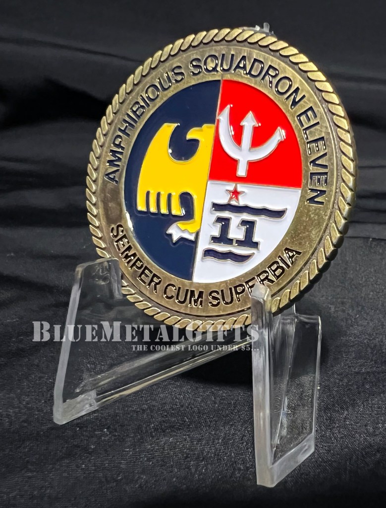 Amphibious Squadron Eleven Challenge Coin from BlueMetalGifts.com