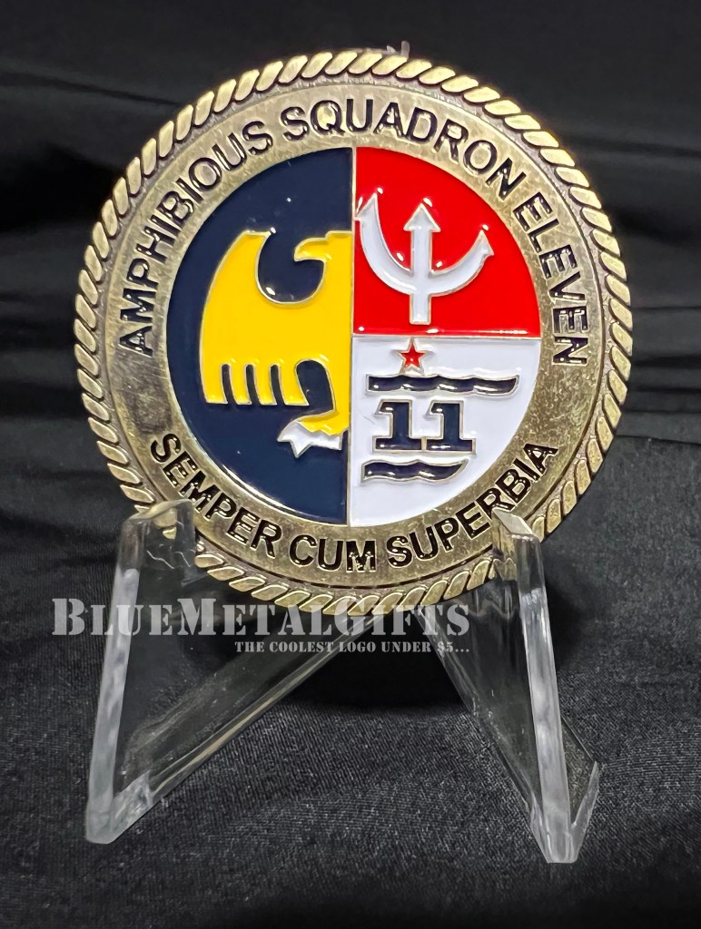 Amphibious Squadron Eleven Challenge Coin from BlueMetalGifts.com