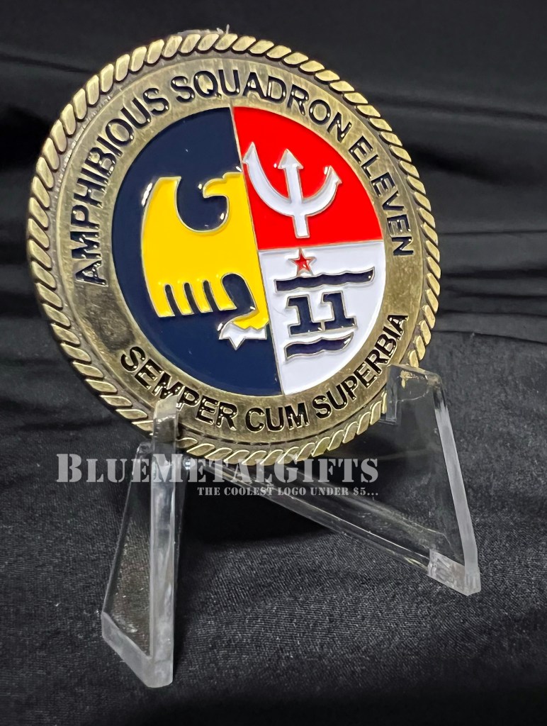 Amphibious Squadron Eleven Challenge Coin from BlueMetalGifts.com