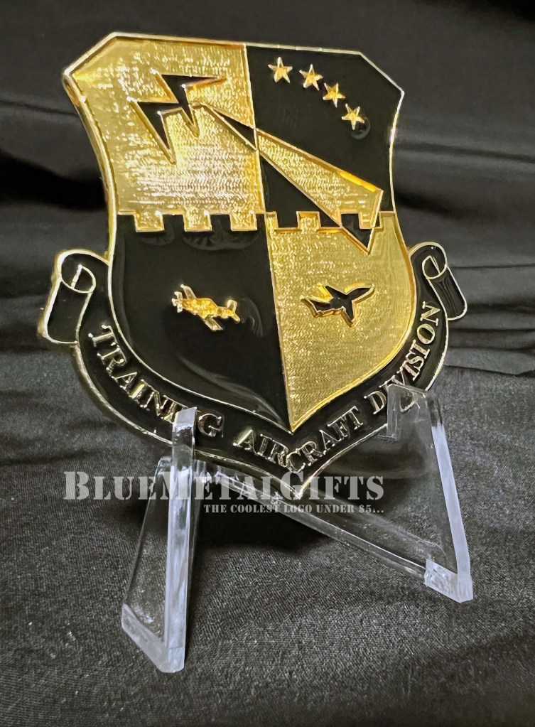 Training Aircraft Division Crested Challenge coin
