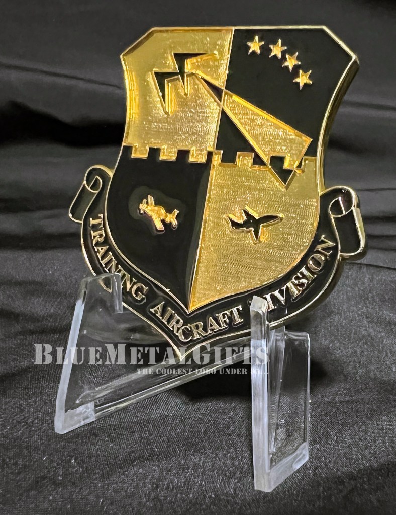 Training Aircraft Division Crested Challenge coin
