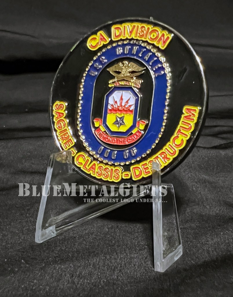 USS Gonzalez Challenge coin from BlueMetalGifts.com