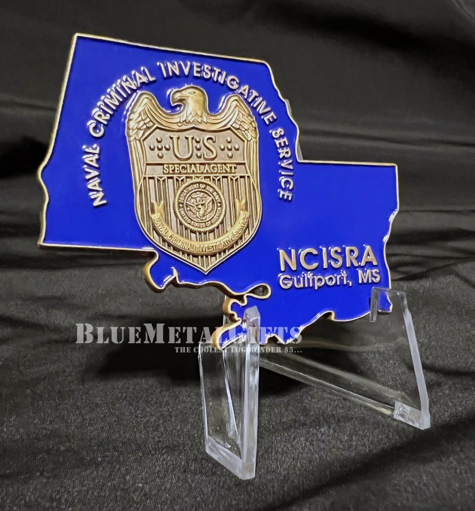 NCIS Naval Criminal Investigative Service Challenge Coin from BlueMetalGifts.com