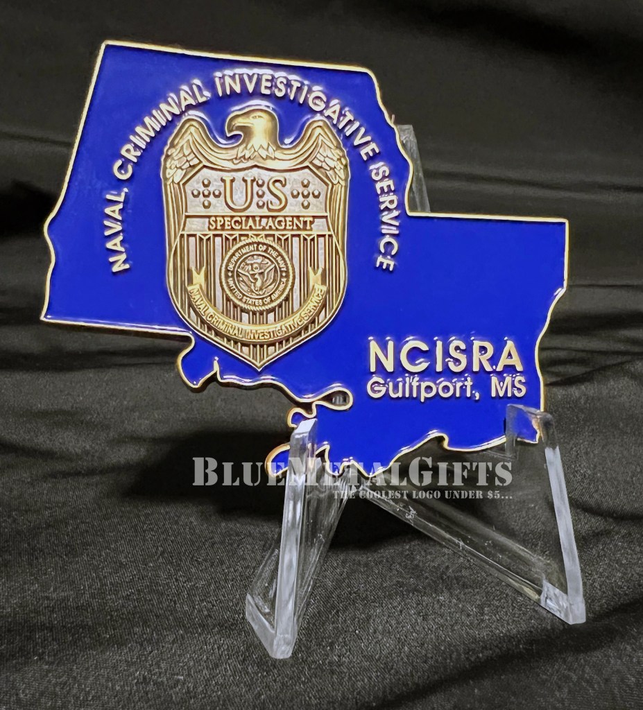 NCIS Naval Criminal Investigative Service Challenge Coin from BlueMetalGifts.com