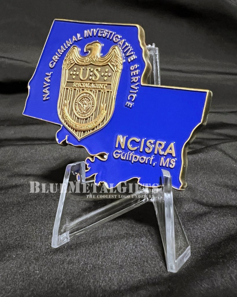 NCIS Naval Criminal Investigative Service Challenge Coin from BlueMetalGifts.com