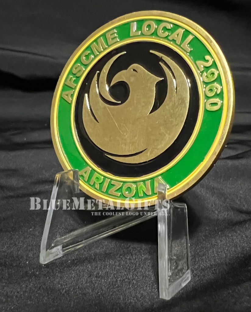 AFSCME Local 2960 coin from BlueMetalGifts.com