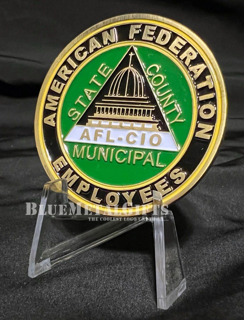 AFSCME Local 2960 coin from BlueMetalGifts.com