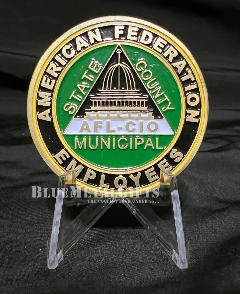 AFSCME Local 2960 coin from BlueMetalGifts.com