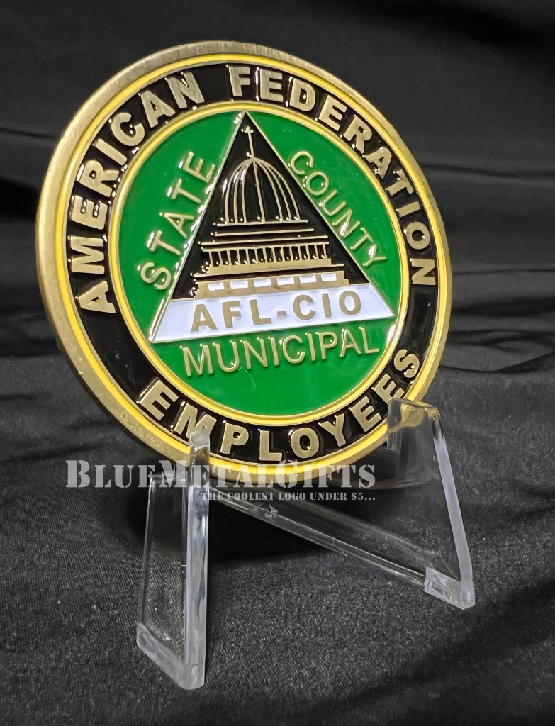 AFSCME Local 2960 coin from BlueMetalGifts.com