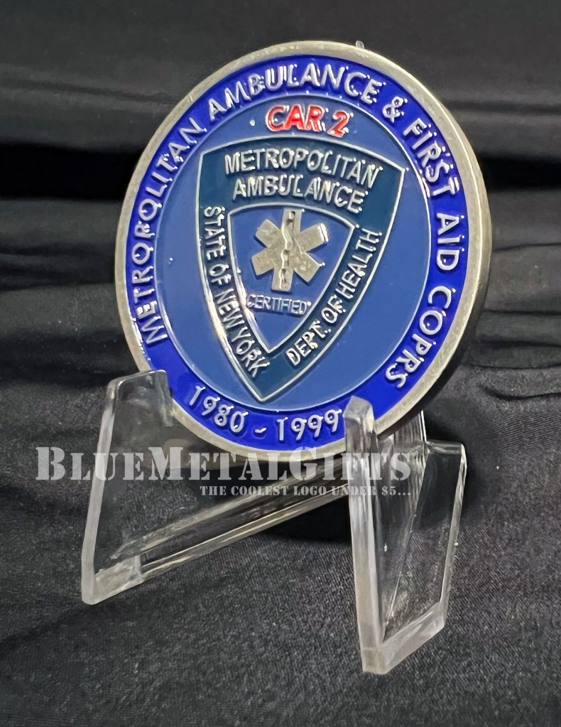 State of New York Ambulance coin from BlueMetalGifts.com