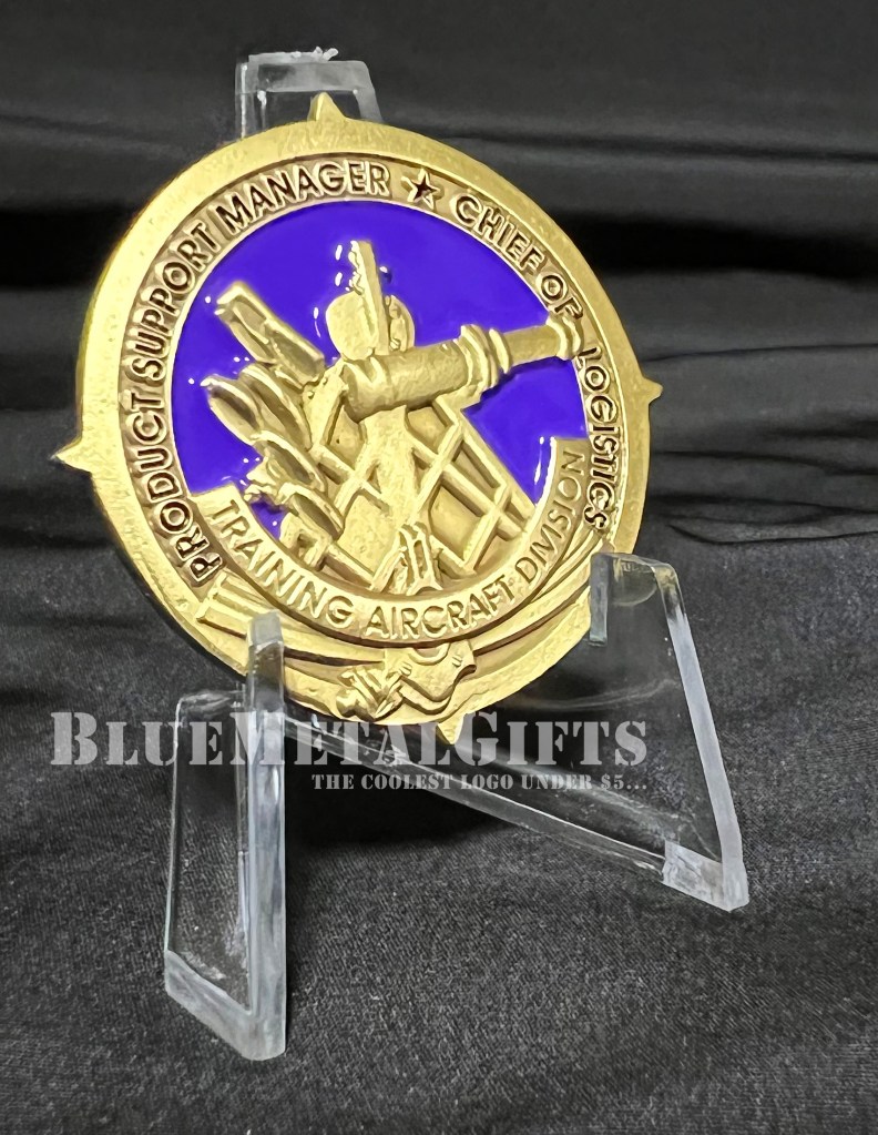 Chief of Logistics Challenge Coin from BlueMetalGifts.com