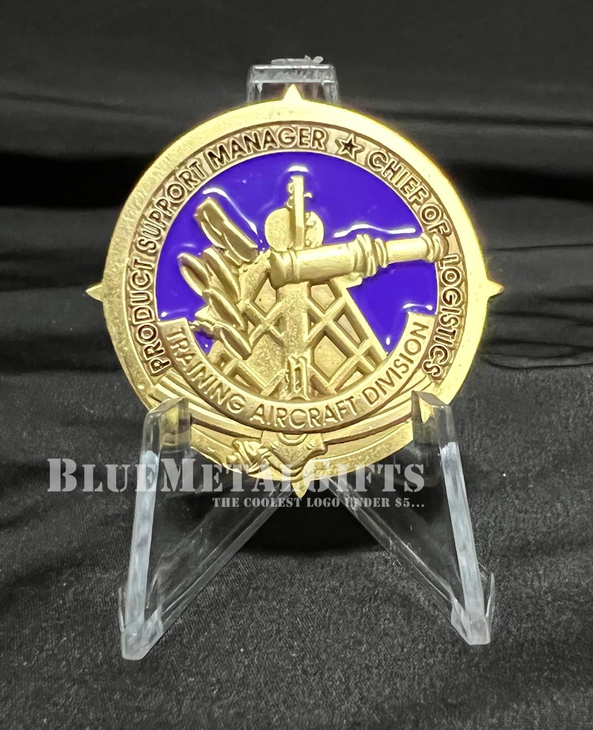 Chief of Logistics Challenge Coin from BlueMetalGifts.com
