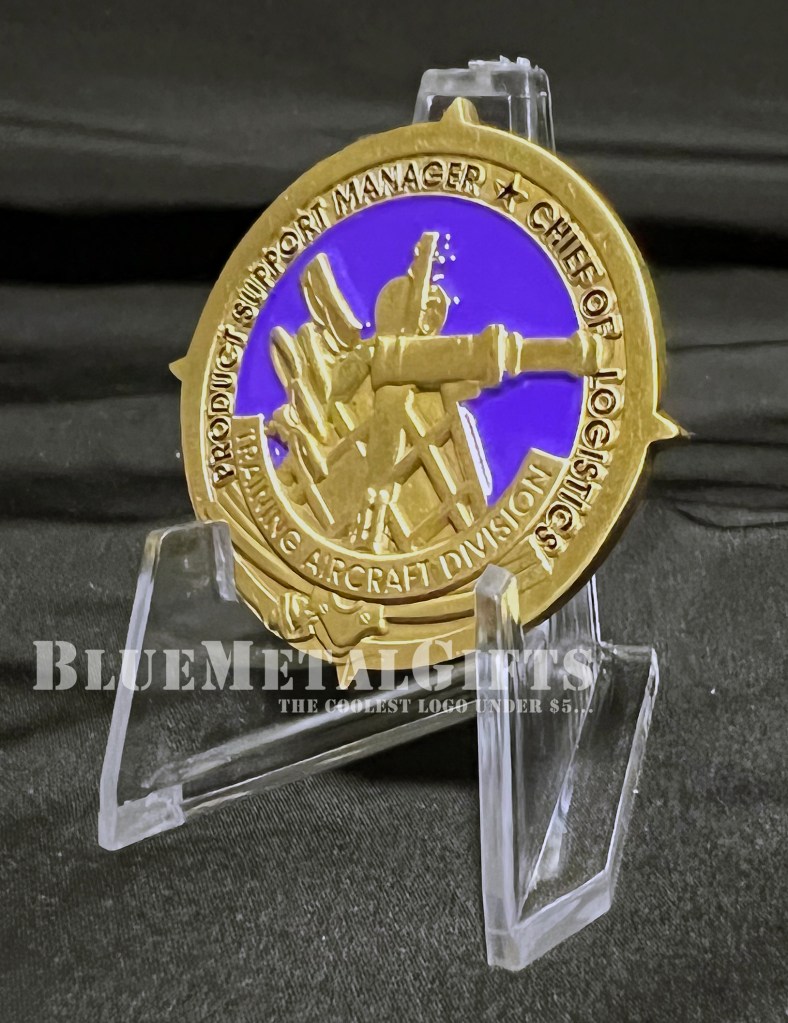 Chief of Logistics Challenge Coin from BlueMetalGifts.com