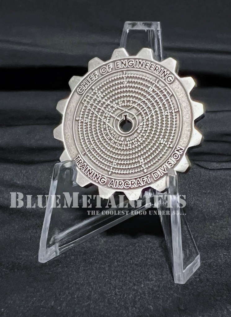 Chief of Engineering Challenge Coin from BlueMetalGifts.com
