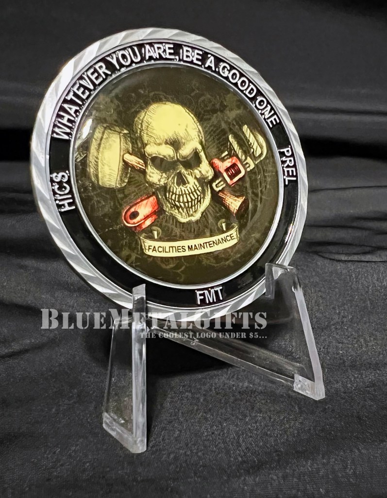 Facilities Maintenance Challenge coin from BlueMetalGifts.com