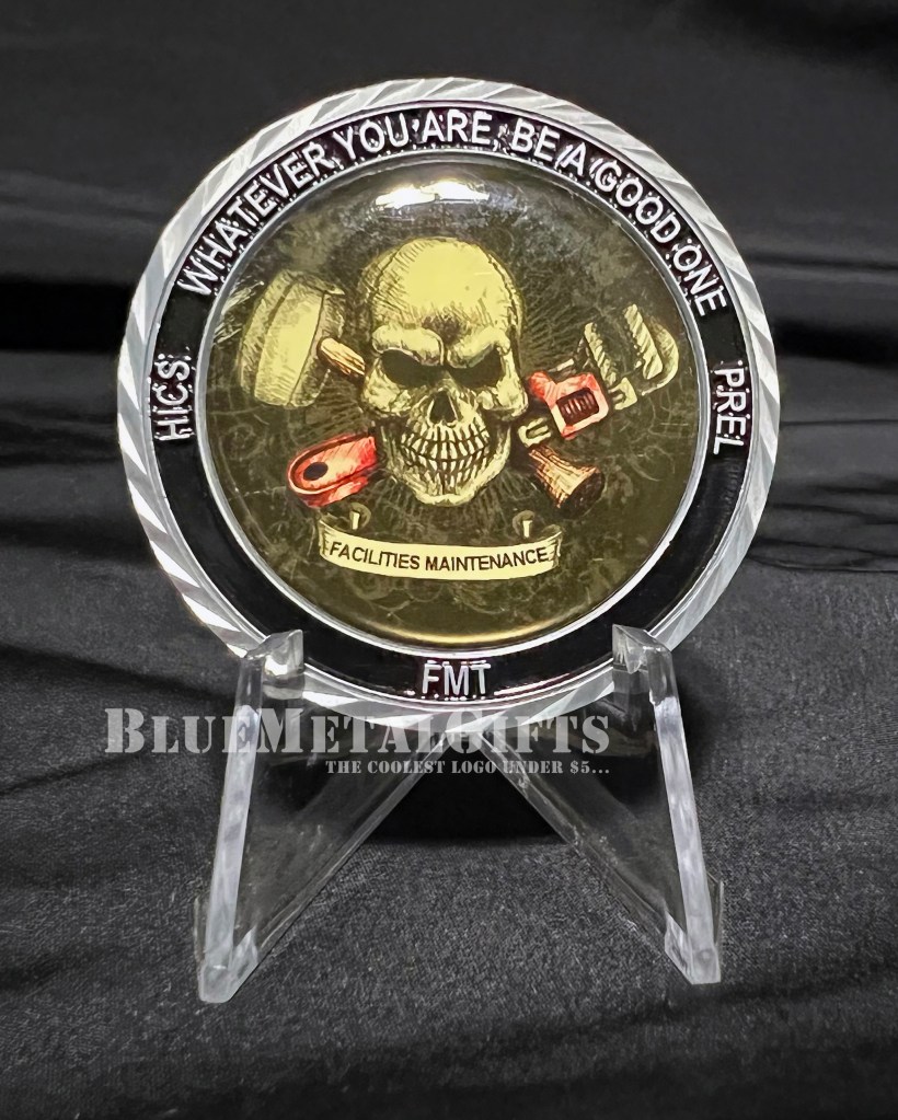 Facilities Maintenance Challenge coin from BlueMetalGifts.com