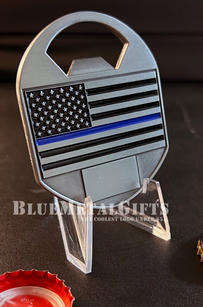 Fallen Police Officer Memorial coin from BlueMetalGifts.com