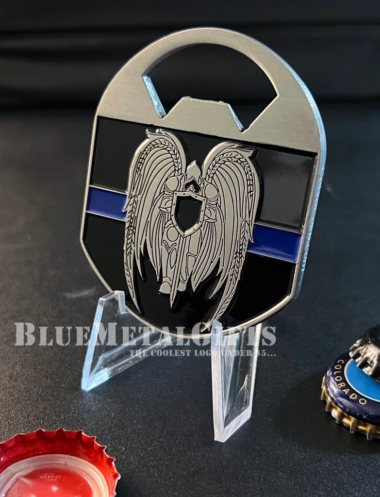 Fallen Police Officer Memorial coin from BlueMetalGifts.com